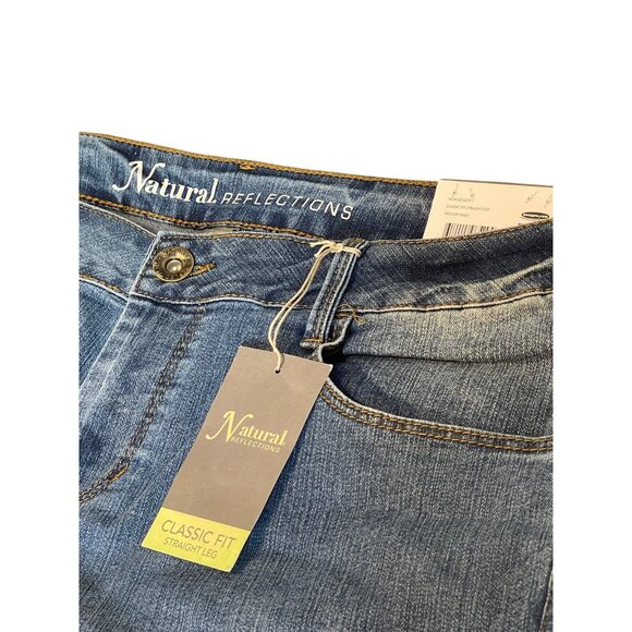 Natural Reflections Women's 12/T Classic Fit Straight Leg Jeans Everyday Wear - Picture 8 of 11